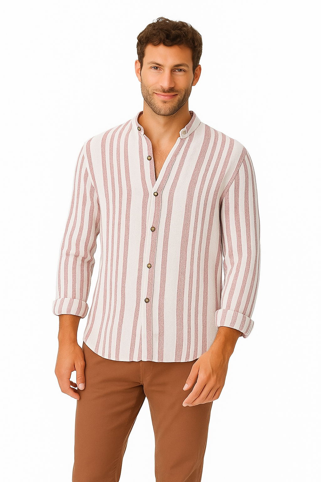 Men’s Long Sleeve Striped Shirt